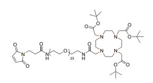 DOTA-tris(FSME)-amido-dPEG23-Maleimid