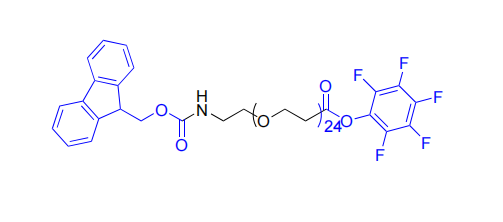 Fmoc-N-amido-PEG24-TFP-Ester