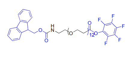 Fmoc-N-amido-PEG12-TFP-Ester