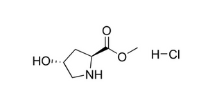 cremefarbenes Pulver, im Labor synthetisiertes (S)-4-Hydroxy-D-prolin-Methylesterhydrochlorid